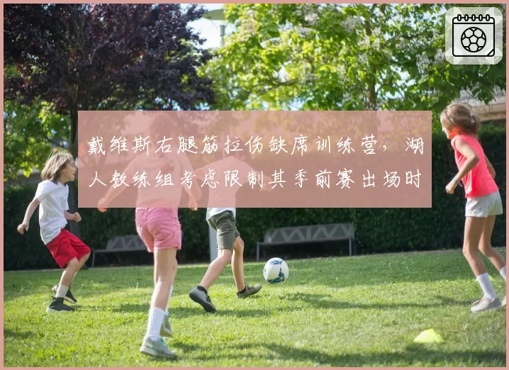 戴维斯右腿筋拉伤缺席训练营，湖人教练组考虑限制其季前赛出场时间